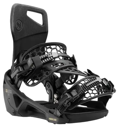 Nidecker OG Supermatic Snowboard Bindings (Black)  - Black - Size: 10-12 EU 4