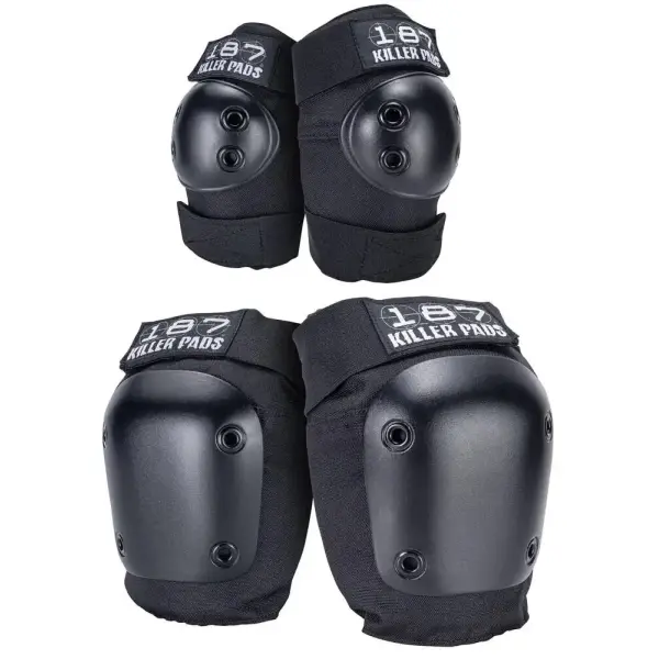 Knä Och Armbågsskydd 187 Killer (L/XL - Svart)