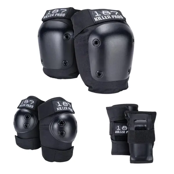 Skeeler Beschermers 187 Killer 3-Pack (XS - Zwart)
