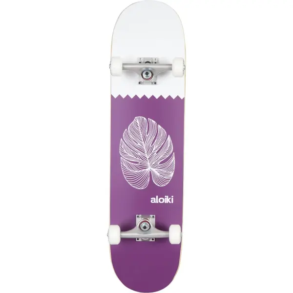 Skateboard Komplettboard Aloiki Leaf (8" - Purple)