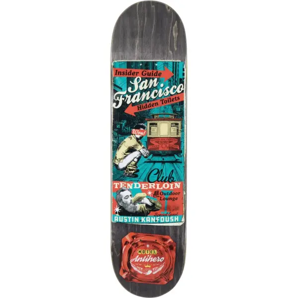 Skateboard Deck Antihero Motel 18 (8.12" - Kanfoush)