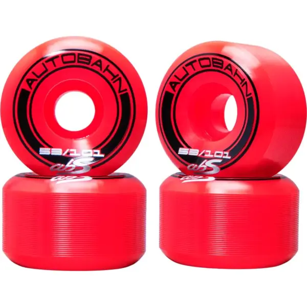 Skateboard Rollen Autobahn GT1 Wide Body 101A 4 Stk. (53mm - Rot)