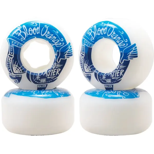 Cruiser Rollen Blood Orange Street Raw Rounded 99A 4 Stk. (52mm - Blau)