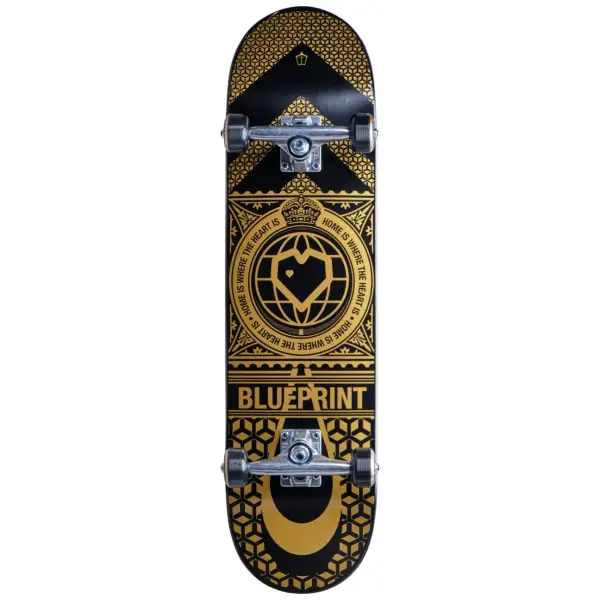 Skateboard Komplettboard Blueprint Home Heart (8.125" - V2 Black)