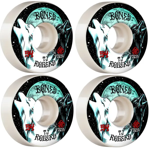 Skateboard Wielen Bones Pro STF V3 Slims 4-Pack (54mm - Boo Voodoo)