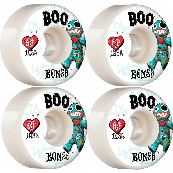 Skateboard Wielen Bones Pro STF V4 Wide 4-Pack (53mm - Boo Voodoo)