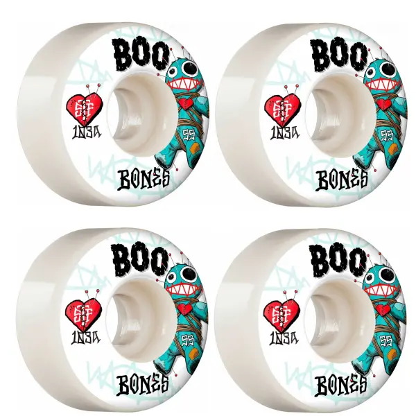 Skateboard Wielen Bones Pro STF V4 Wide 4-Pack (55mm - Boo Voodoo)