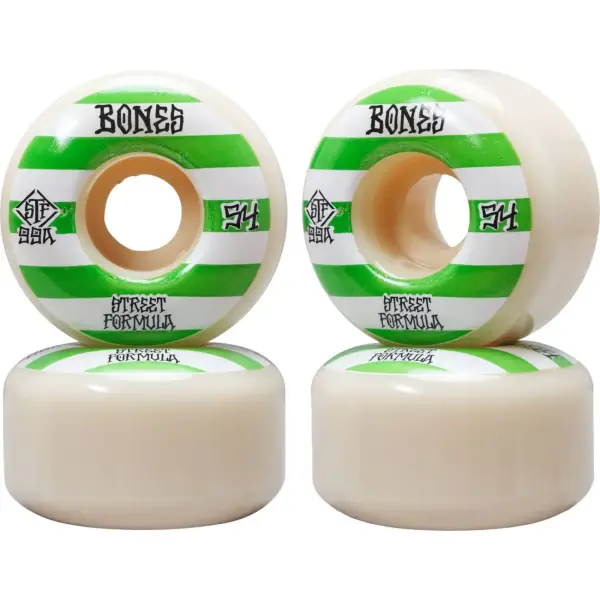 Skateboard Wielen Bones STF V4 Wide 4-Pack (54mm - Patterns 99a)