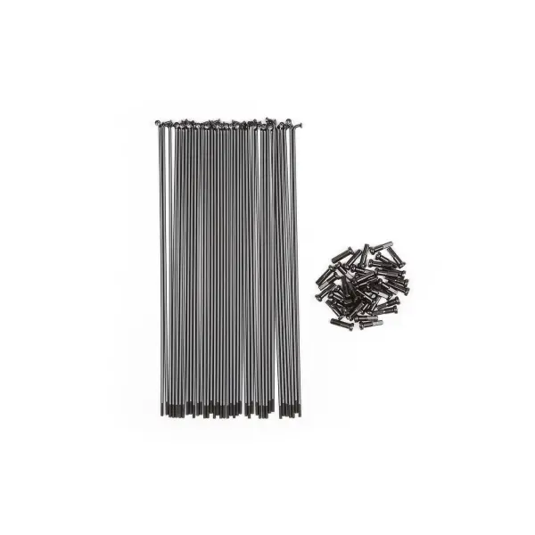 BMX Speichen BSD Stainless Butted (194mm - Schwarz)