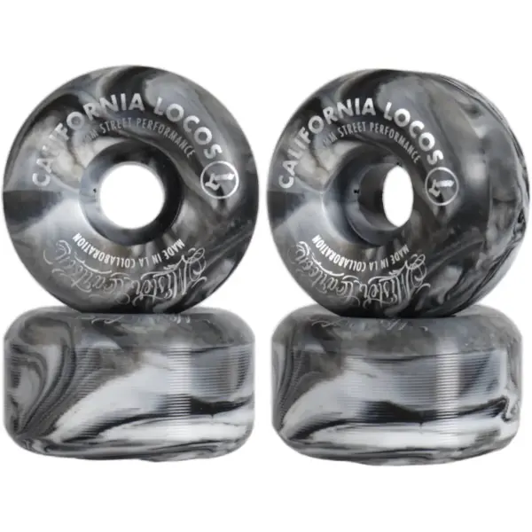Skateboard Hjul California Locos X Mister Cartoon Irons 4-Pak (54mm - Swirl 97a)