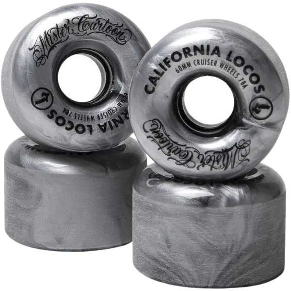 Longboard Rollen California Locos X Mister Cartoon Swirl Ink 78A (60mm - Metallic 78a)