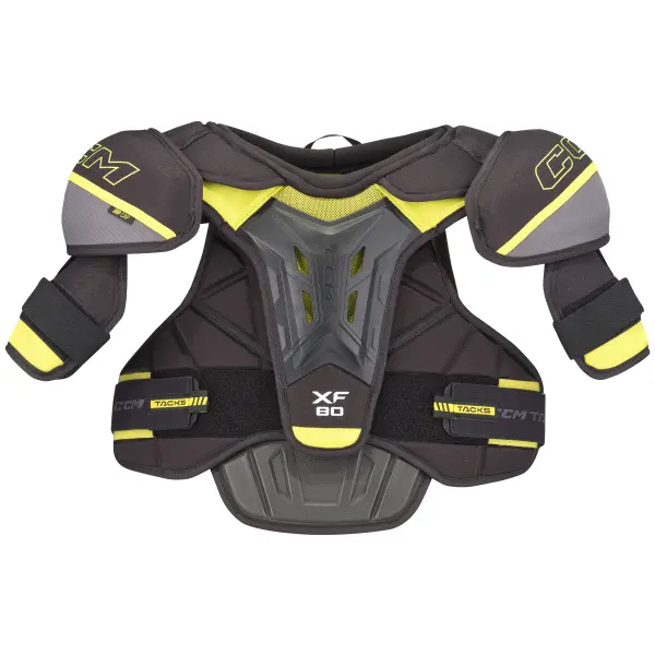 CCM Tacks XF80 Junior Skulder beskytter (M - Sort)