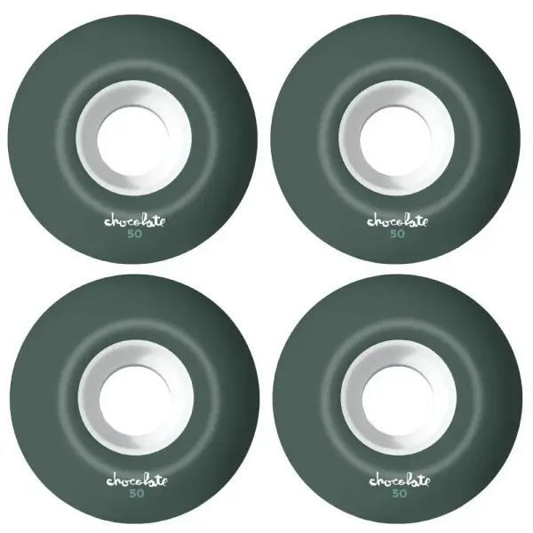 Skateboard Rollen Chocolate OG Chunk Staple 99A 4 Stk. (50mm - Weiß/Grün)