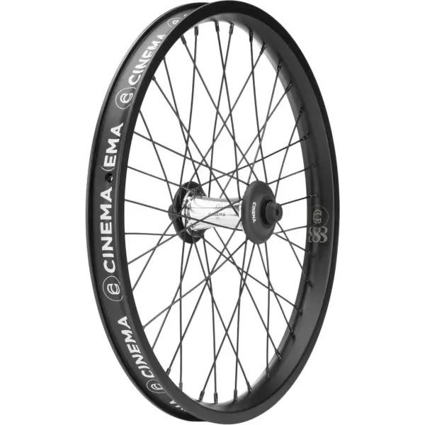 BMX Rad Cinema 888 FX 20" Vorne (Black Rim/Polished Hub)