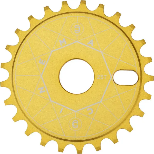 BMX Kettenblatt Cinema Format (Sandblast Gold - 25T)
