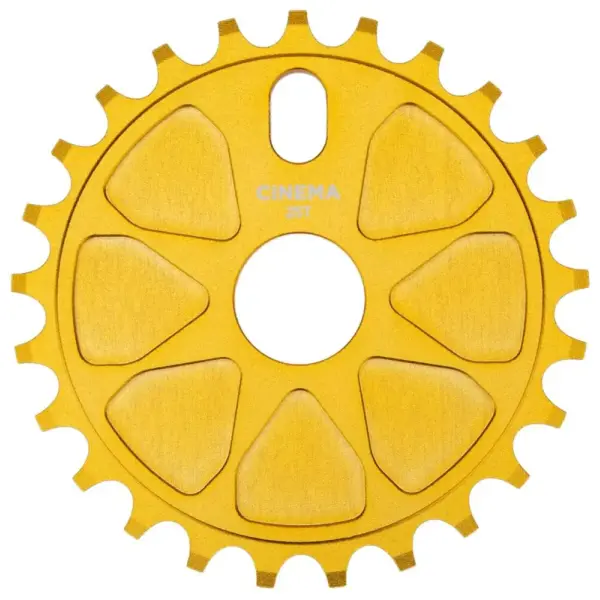 Freestyle BMX Kettenblatt Cinema Rock Sprocket (Sandblast Gold - 25T)
