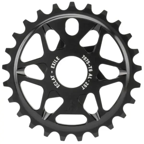 BMX Kettenblatt Éclat Exile (Schwarz - 25T)