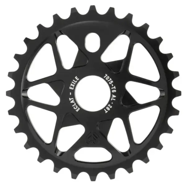 BMX Kettenblatt Éclat Exile (Schwarz - 28T)