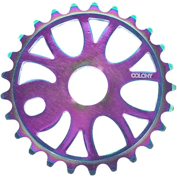 BMX Tandhjul Colony Endeavour (Rainbow Anodise - 25T)