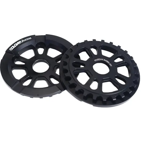 BMX Kettenblatt Colony Menace Guard (Schwarz - 28T)