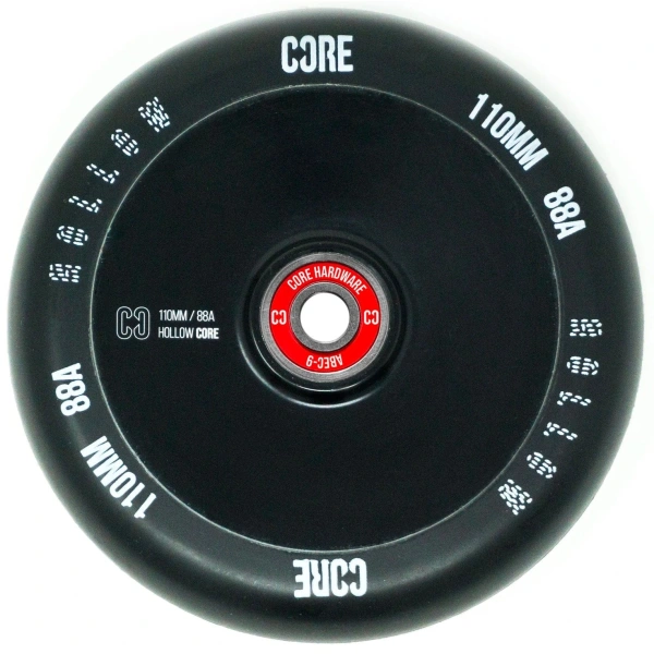 Hjul Til Løbehjul CORE Hollowcore V2 (100mm - Sort)