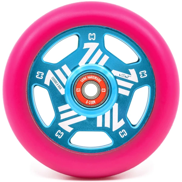Hjul Til Løbehjul CORE Vent Hollow (110mm - Pink/Teal)