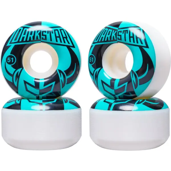 Skateboard Hjul Darkstar Divide 99A 4-Pak (51mm - Hvid/Blå/Sort)