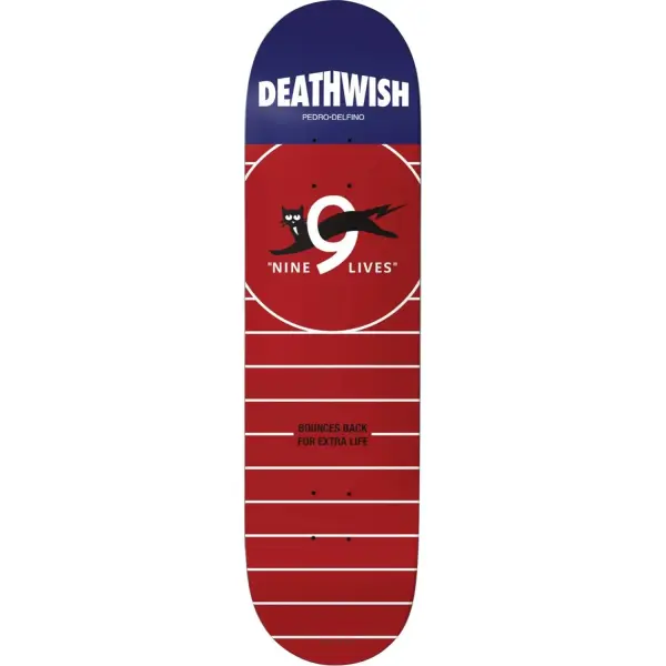 Skateboard Deck Deathwish Delfino Nine Lives (8.5" - Pedro)