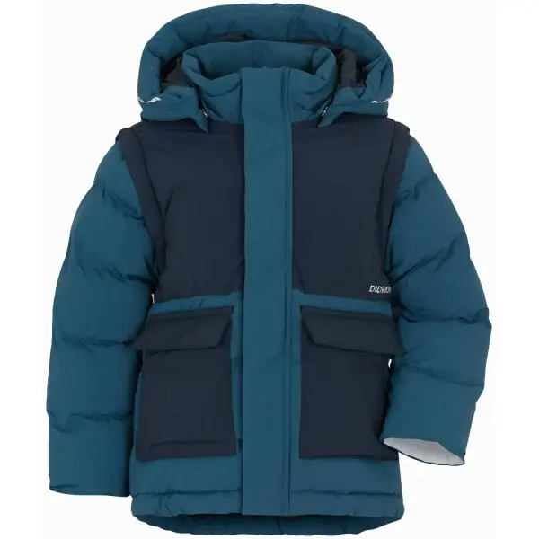 Didriksons Ante Kinder Jas (100 - Dive Blue)