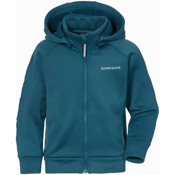 Didriksons Corin Børne Fleece Jakke (100 - Dive Blue)