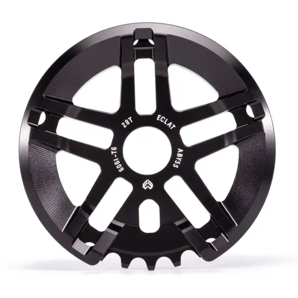 Freestyle BMX Kettenblatt Eclat Abyss Guard (Schwarz - 28T)