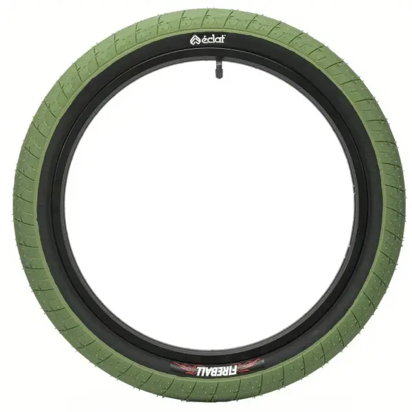 BMX Reifen Eclat Fireball (2.4" - Army Green/Black)