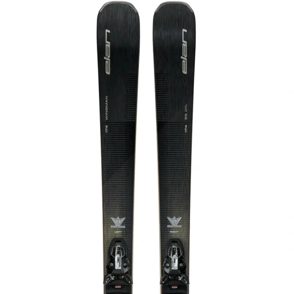 All Mountain Ski Elan Wingman 86 Sort Edition + EMX 12 (168cm - Black Edition)