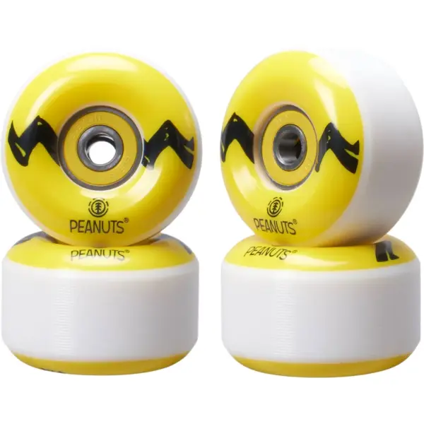 Skateboard Rollen Element Peanuts Squad 99A 4 Stk. (52mm - Charlie Brown Stripe)