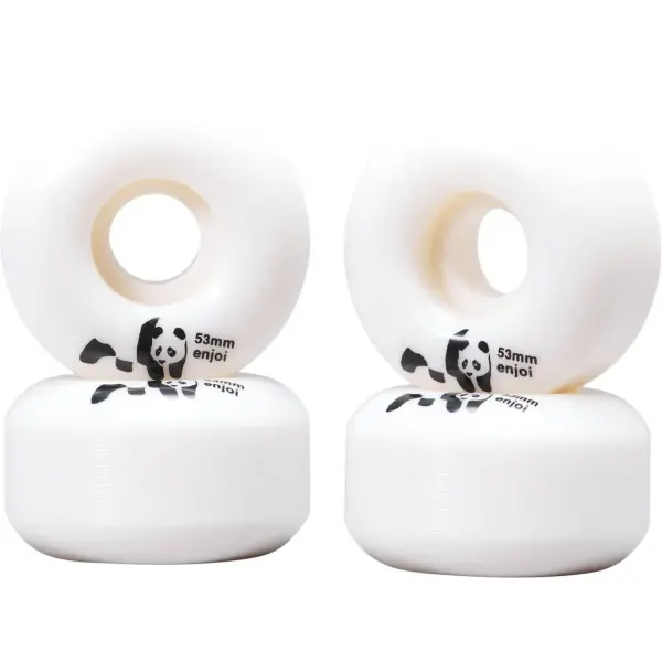 Skateboard Hjul Enjoi Panda 99A 4-pak (53mm - White)