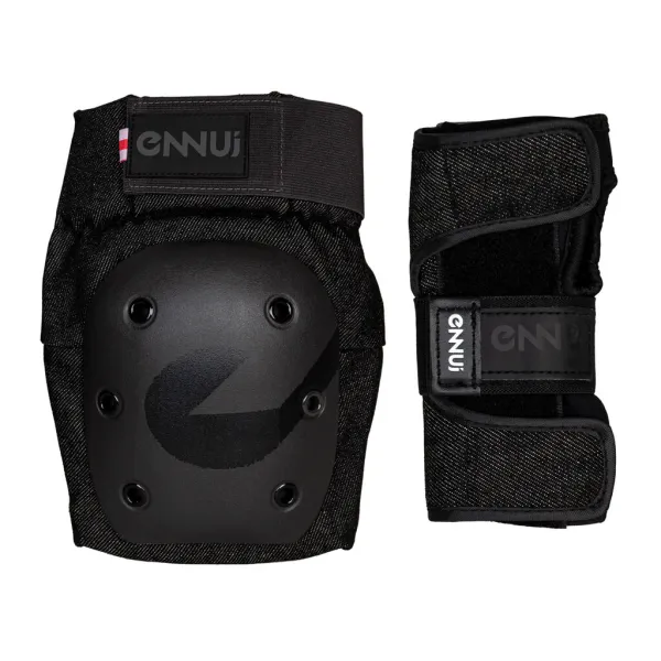 ENNUI Street Dual Skydd Set 2-Pack (S - Svart)