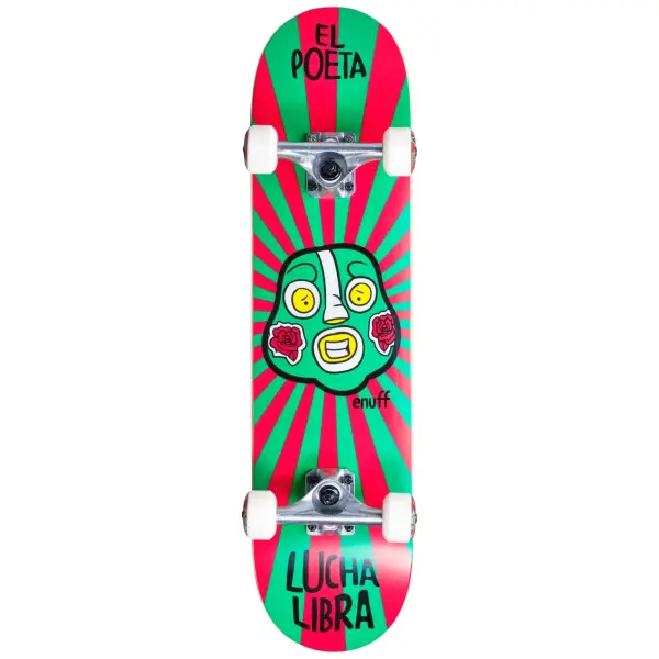 Komplet Skateboard Enuff Lucha Libre (7.25" - Rød)