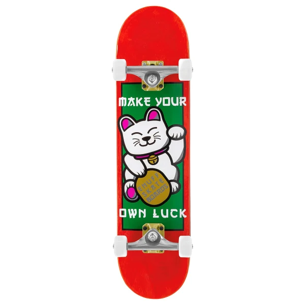 Komplet Skateboard Enuff Lucky Cat (8" - Rød/Grøn/Hvid)