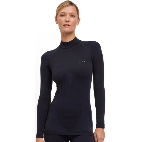 Falke Dame Long-sleeve Warm Shirt (XS - Black)