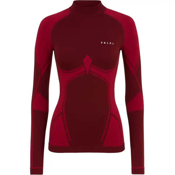Falke Dame Long-sleeve Warm Shirt (S - Merlot)