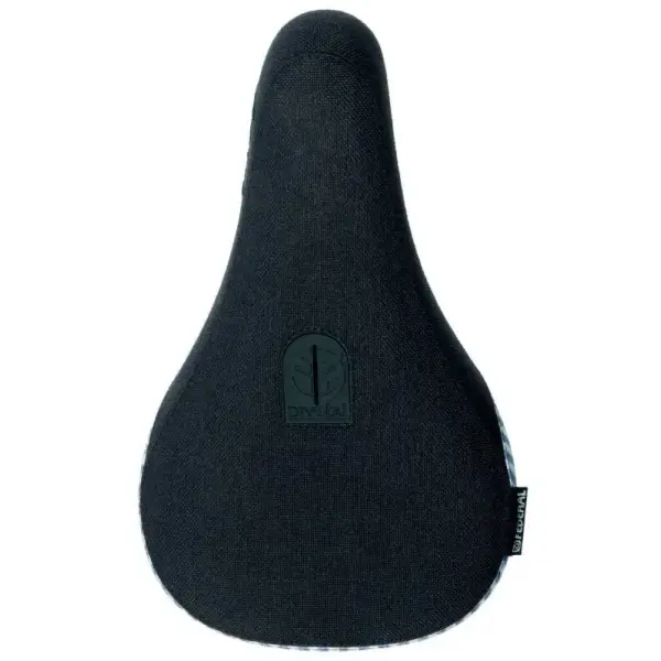 BMX Sattel Federal Logo Mid Pivotal (Black With Pinstripe)