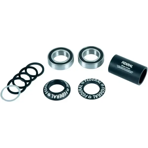 BMX Tretlager Federal V2 Mid (19mm - Schwarz)
