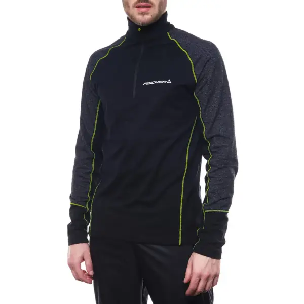 Fischer Skate Turtleneck Cross Country Ski Shirt (M - Petrol Dark Navy)