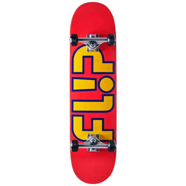 Skateboard Komplettboard Flip Team Outlined (8" - Orange)