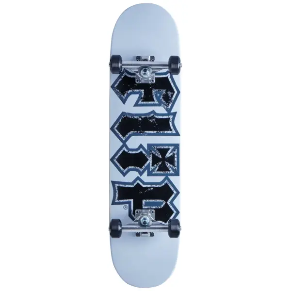 Skateboard Komplettboard Flip HKD (7.75" - Thrashed White)