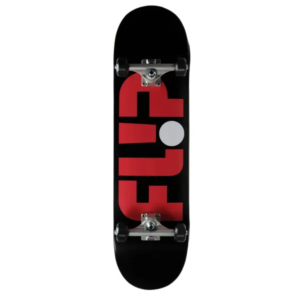 Skateboard Komplettboard Flip Odyssey (8.25" - Schwarz/Weiß/Rot)