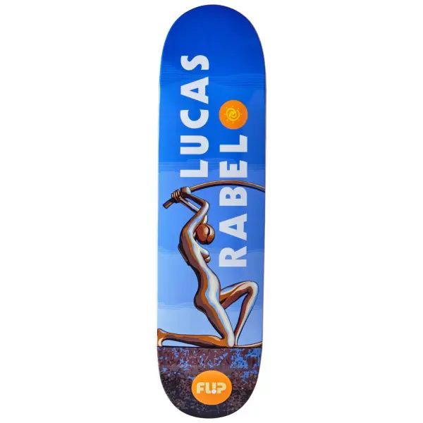 Skateboard Deck Flip Signature (8" - Rabelo Statue)
