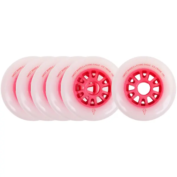 Inliner Hjul FlyingEagle Ice Cream Speed (100mm - Rød)