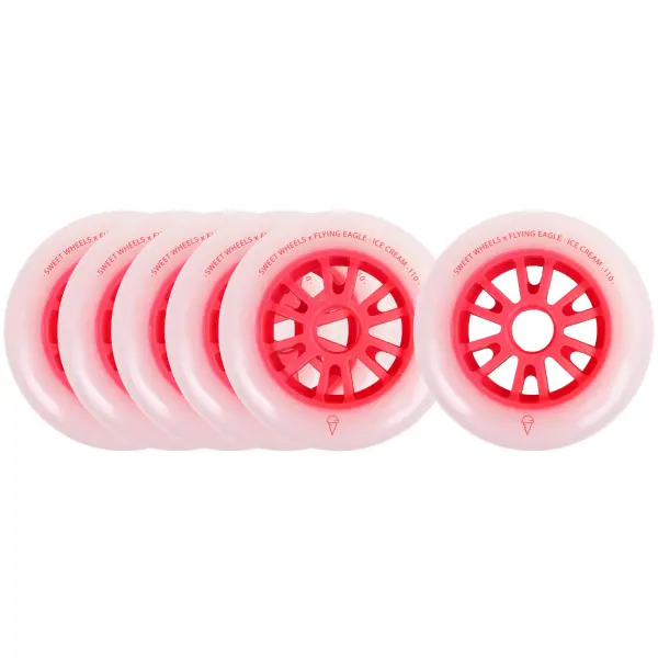 Inliner Hjul FlyingEagle Ice Cream Speed (110mm - Rød)