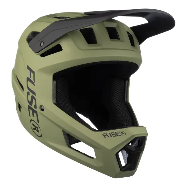 BMX Hj&auml;lm Fuse Omega Fullface (S/M - Olive)